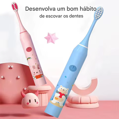 Escova Elétrica Infantil com 4 Cabeças