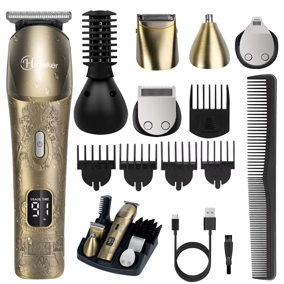 Hatteker Máquina de Cabelo Profissional 6 em 1