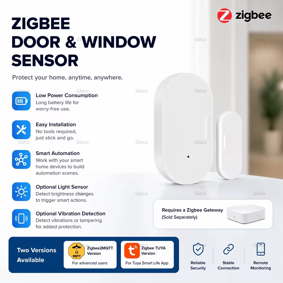 Sensor de Porta Zigbee para Casa Inteligente