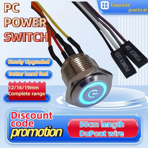 Botão de Ligação PC LED