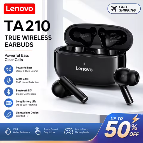 Fones Bluetooth Lenovo TA210
