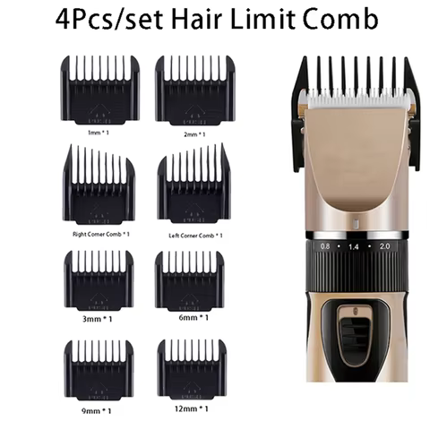 Kit de Corte de Cabelo Profissional 4 Peças