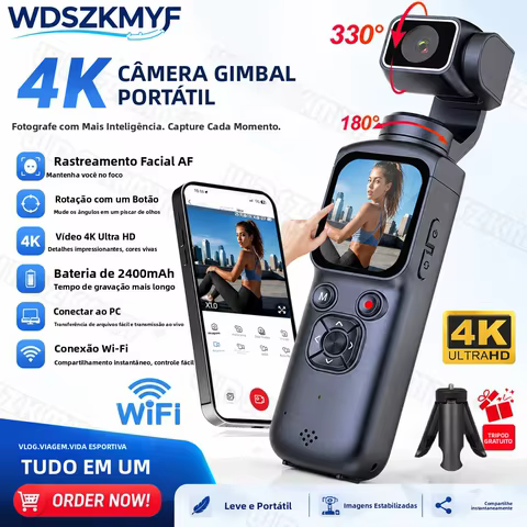 Câmera de Ação 4K Portátil
