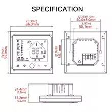 Termostato Inteligente Wi-Fi Zigbee para Aquecimento Thumbnail 6