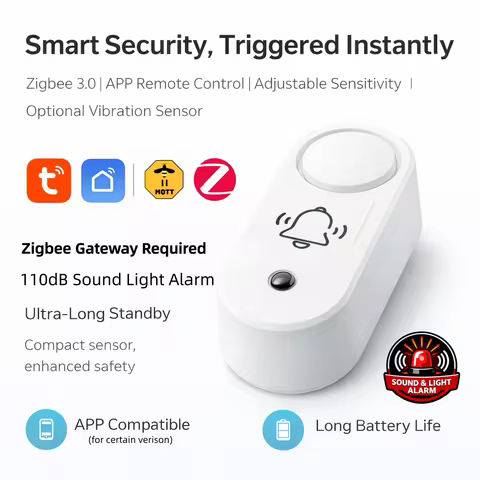 Sirene de Alarme Zigbee Inteligente