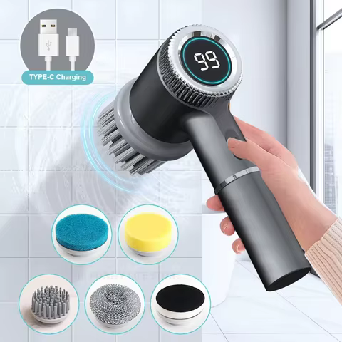 Escova de Limpeza Elétrica Sem Fio
