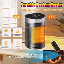Aquecedor de Mesa Novo com Controle Remoto Thumbnail 1