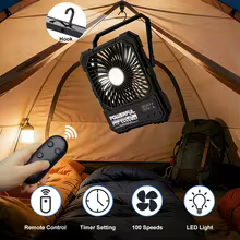Ventilador Camping Portátil 20000mAh Thumbnail 2