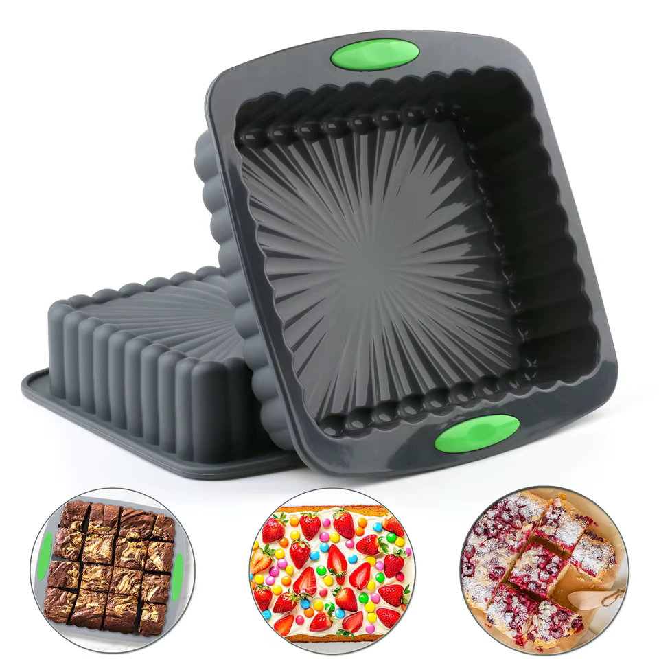 Forma de Silicone Quadrada Antiaderente