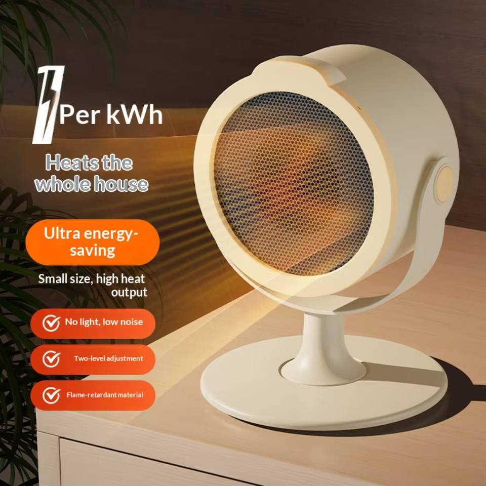 Mini Aquecedor de Mesa Portátil