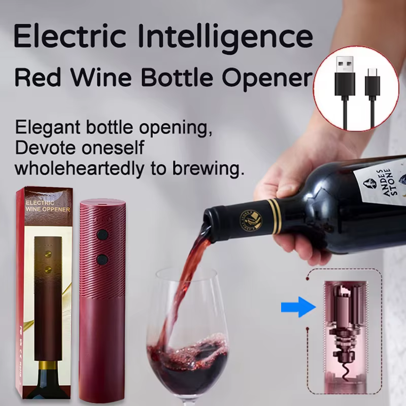 Abridor de Vinho Elétrico Automático