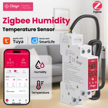 Interruptor Inteligente Zigbee com Sensor de Temperatura e Umidade Thumbnail 1