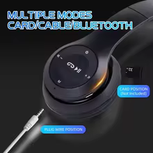 Fone Bluetooth 5.0 com Redução de Ruído e Cartão TF Thumbnail 2
