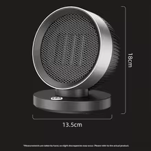 Aquecedor de Mesa Portátil com Ventilador Thumbnail 6