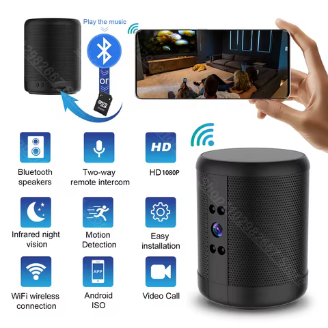 Câmera WiFi com Interfone e Visão Noturna
