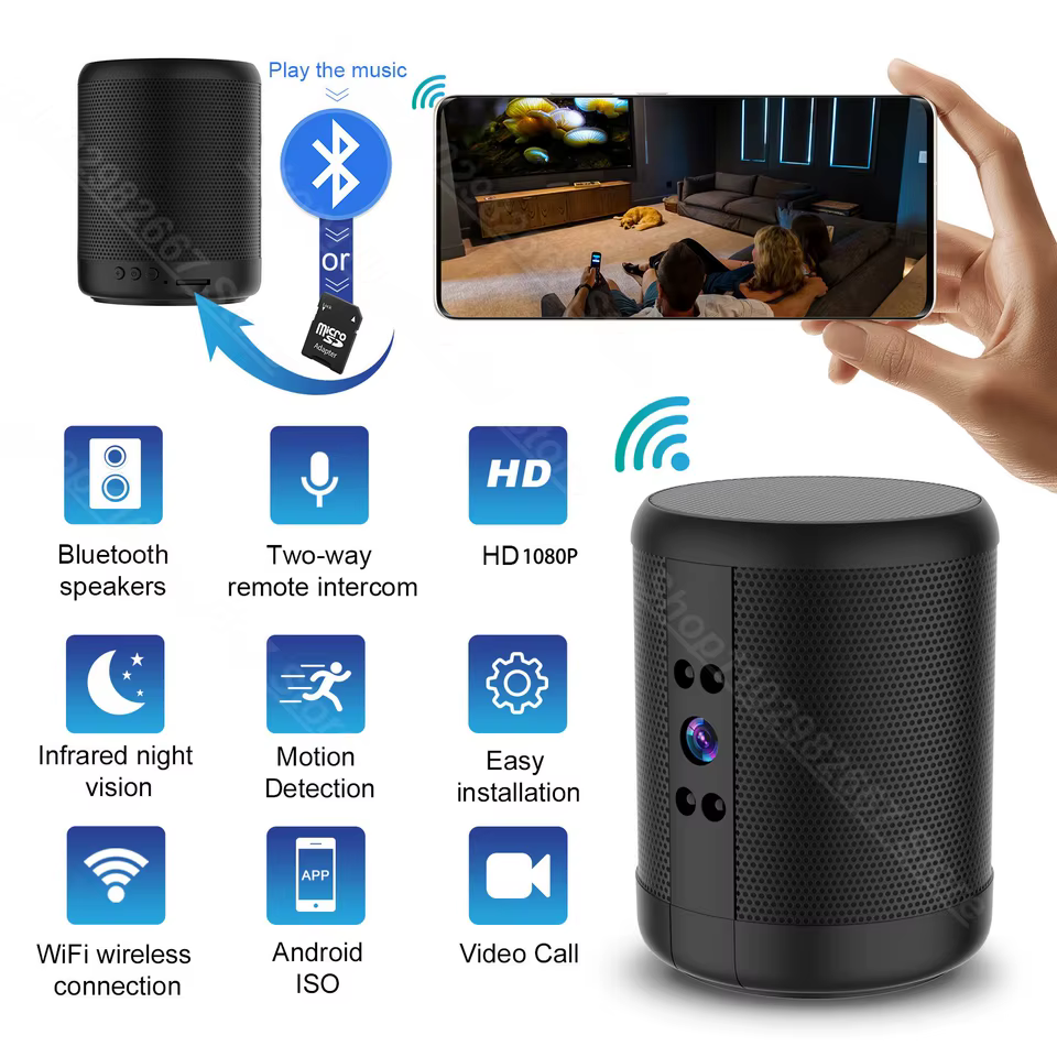 Câmera WiFi com Interfone e Visão Noturna