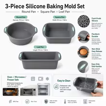 Kit 3 Formas Silicone Antiaderentes Thumbnail 2