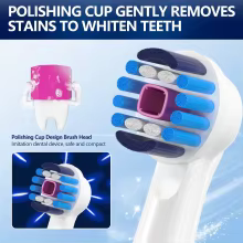 Cabeças de Escova Oral-B e Braun 3D - 4 Peças Thumbnail 3