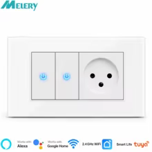 Interruptor Inteligente Wi-Fi Melery com Tomada Thumbnail 1