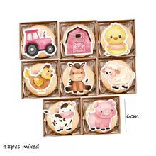 Toppers de Animais da Fazenda - Kit de Decoração Thumbnail 3