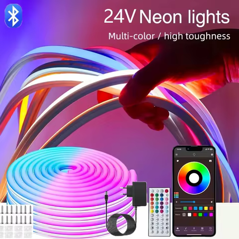 Luzes de Corda LED RGB Neon 24V