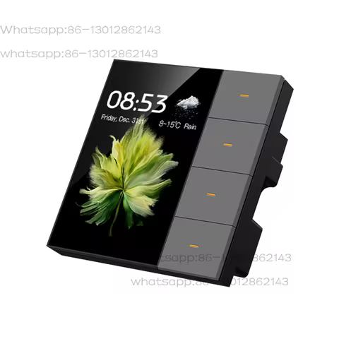 Painel Interruptor Tuya Zigbee 4 Gangues