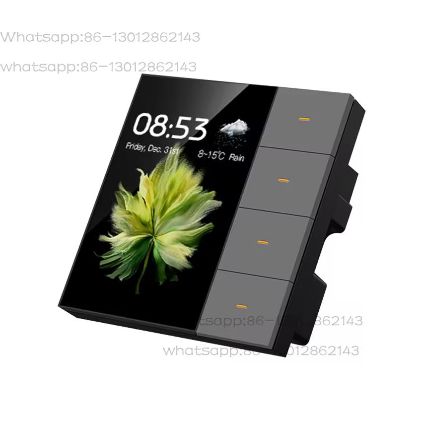 Painel Interruptor Tuya Zigbee 4 Gangues