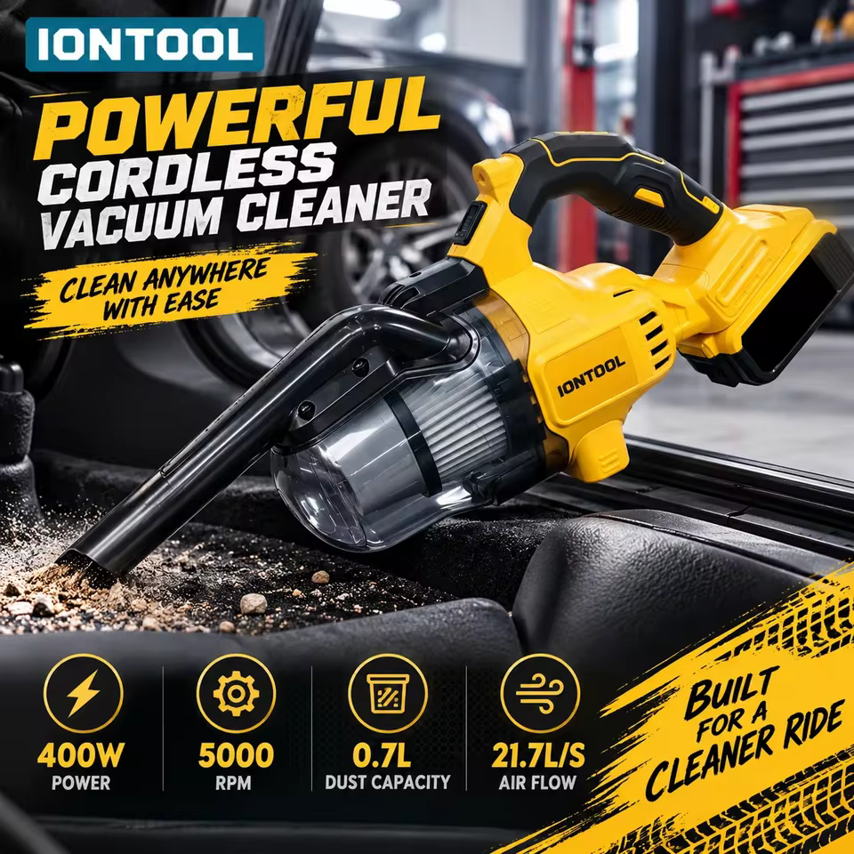 Aspirador de Pó IONTOOL 0.7L Amarelo