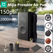 Bomba de Ar Portátil Mijia 150psi 2000mAh Thumbnail 2