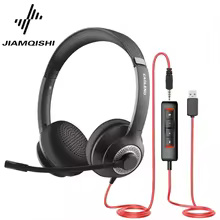 Fone de Ouvido USB JIAMQISHI EH01 com Cancelamento de Ruído Thumbnail 1