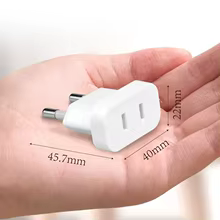 Adaptador Viagem EUA Europa 4.8mm Thumbnail 5