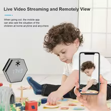 Mini Câmera WiFi 4K com Relógio Thumbnail 5