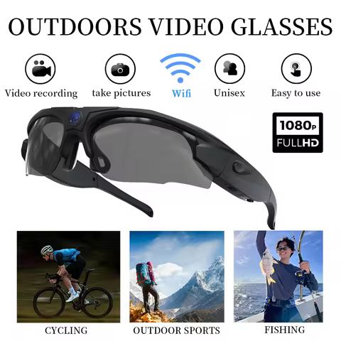 Óculos de Vídeo WiFi 1080p