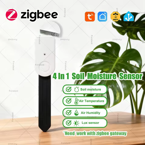 Monitor Zigbee 4 em 1 para Casa Inteligente