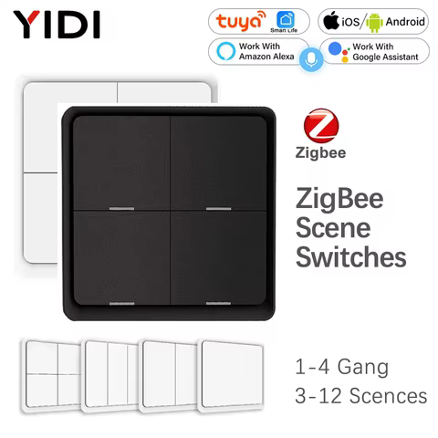 Interruptor de Cena Zigbee 3.0 YIDI