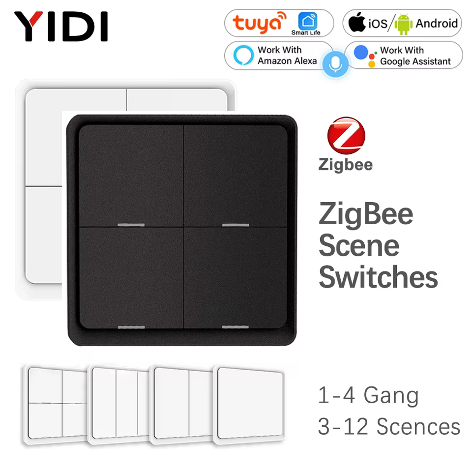 Interruptor de Cena Zigbee 3.0 YIDI