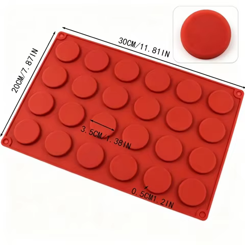 Molde de Silicone Redondo 24 Cavidades