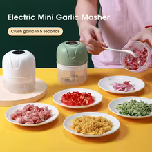 Mini Triturador Elétrico de Alho Multifuncional Thumbnail 4