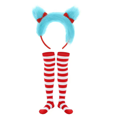 Fantasia Dr. Seuss Tiara e Chapéu