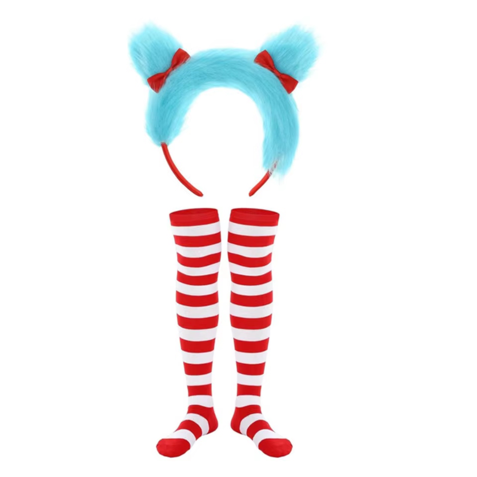 Fantasia Dr. Seuss Tiara e Chapéu