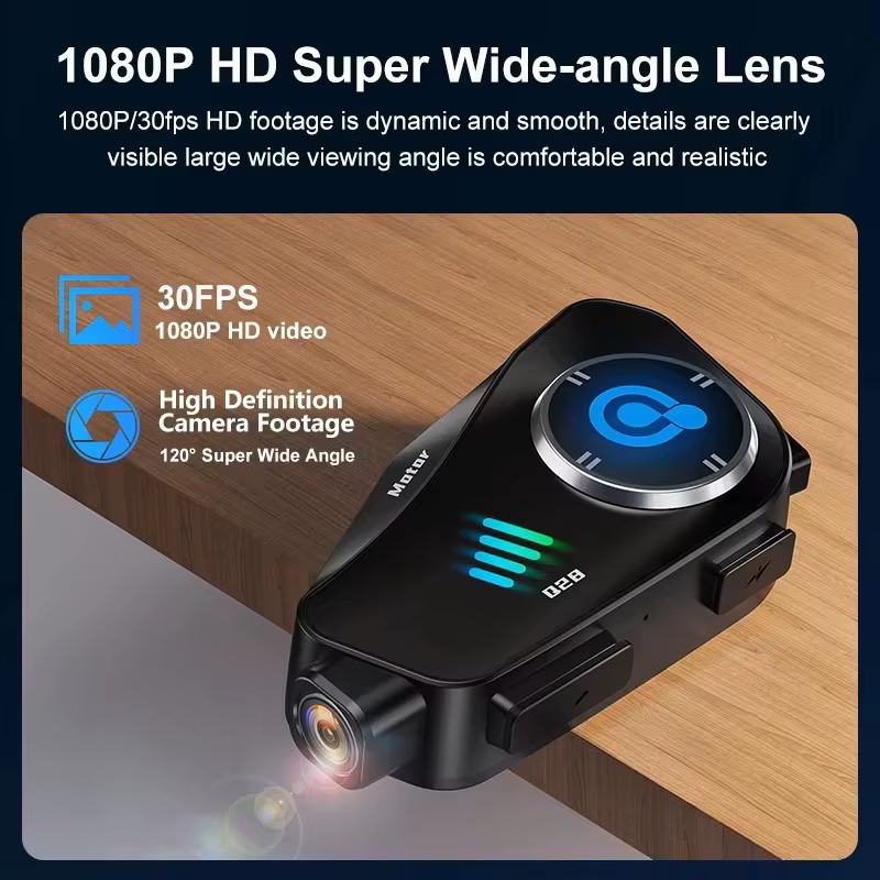 Fone Bluetooth Capacete Q28 MAX Câmera 1080p
