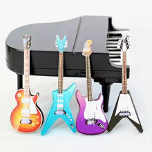 Miniatura Guitarra Casa de Bonecas Thumbnail 3