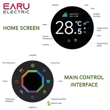 Termostato Inteligente WiFi Tuya EARU Thumbnail 3