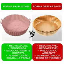 Kit 5 Formas Silicone Air Fryer Thumbnail 5