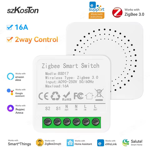 Módulo Interruptor Inteligente Zigbee 3.0