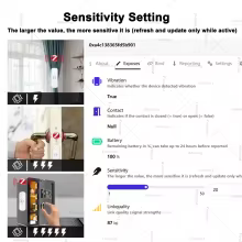 Sensor Zigbee de Vibração Thumbnail 3