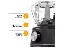 Processador de Alimentos Philco 420W Preto Thumbnail 2