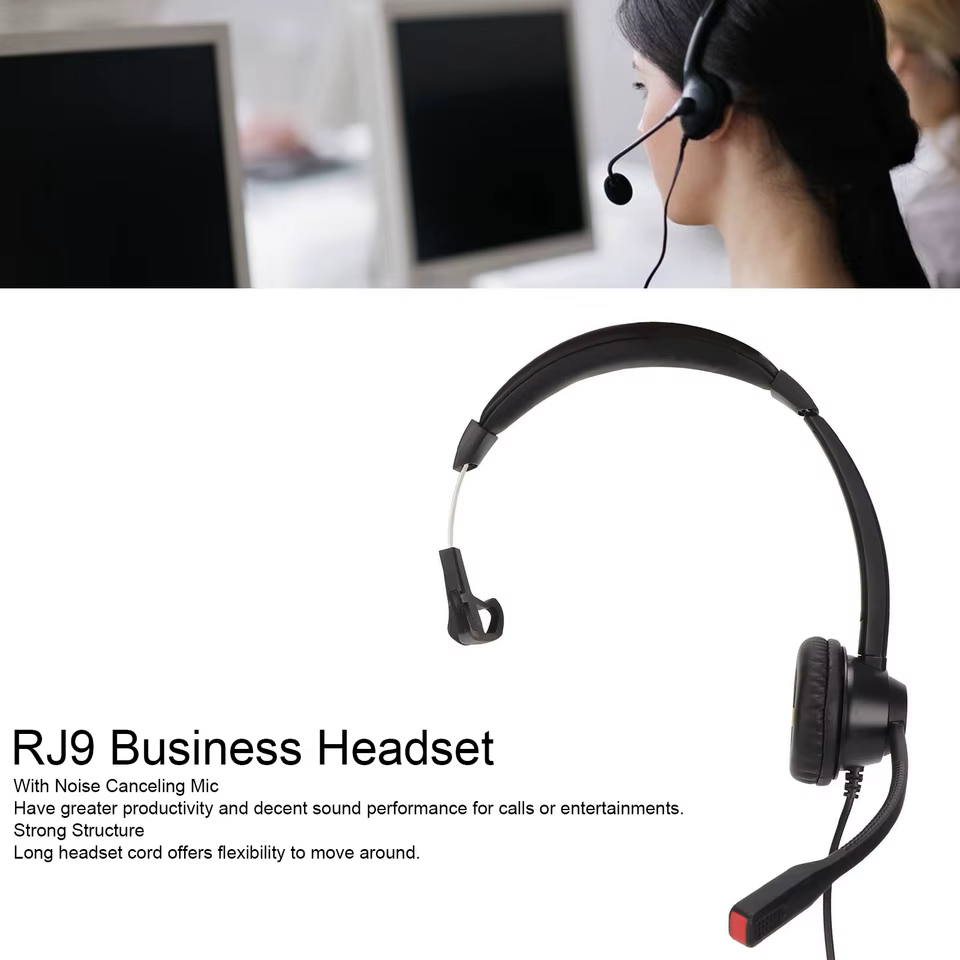 Fone Monaural RJ9 Qiilu Preto