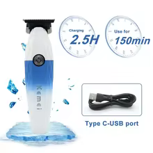 Aparador Profissional Kemei KM-1690 com Bateria Thumbnail 5
