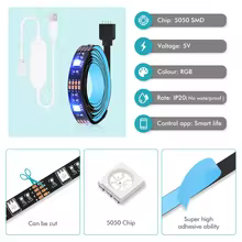 Fita LED RGB Inteligente Zigbee WiFi Thumbnail 3